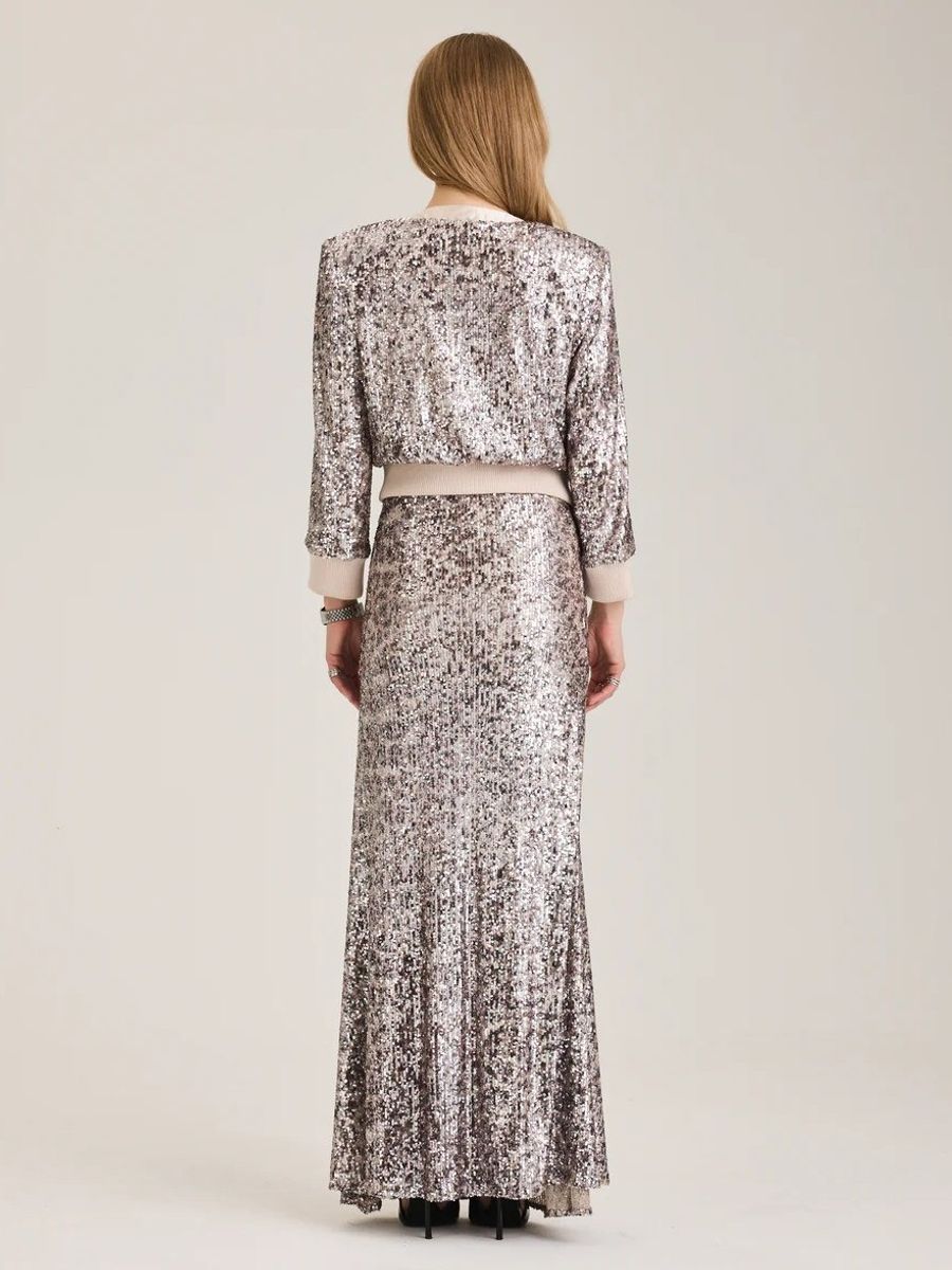 Ravn Ravn Sage Sequin Skirt Vintage Grey