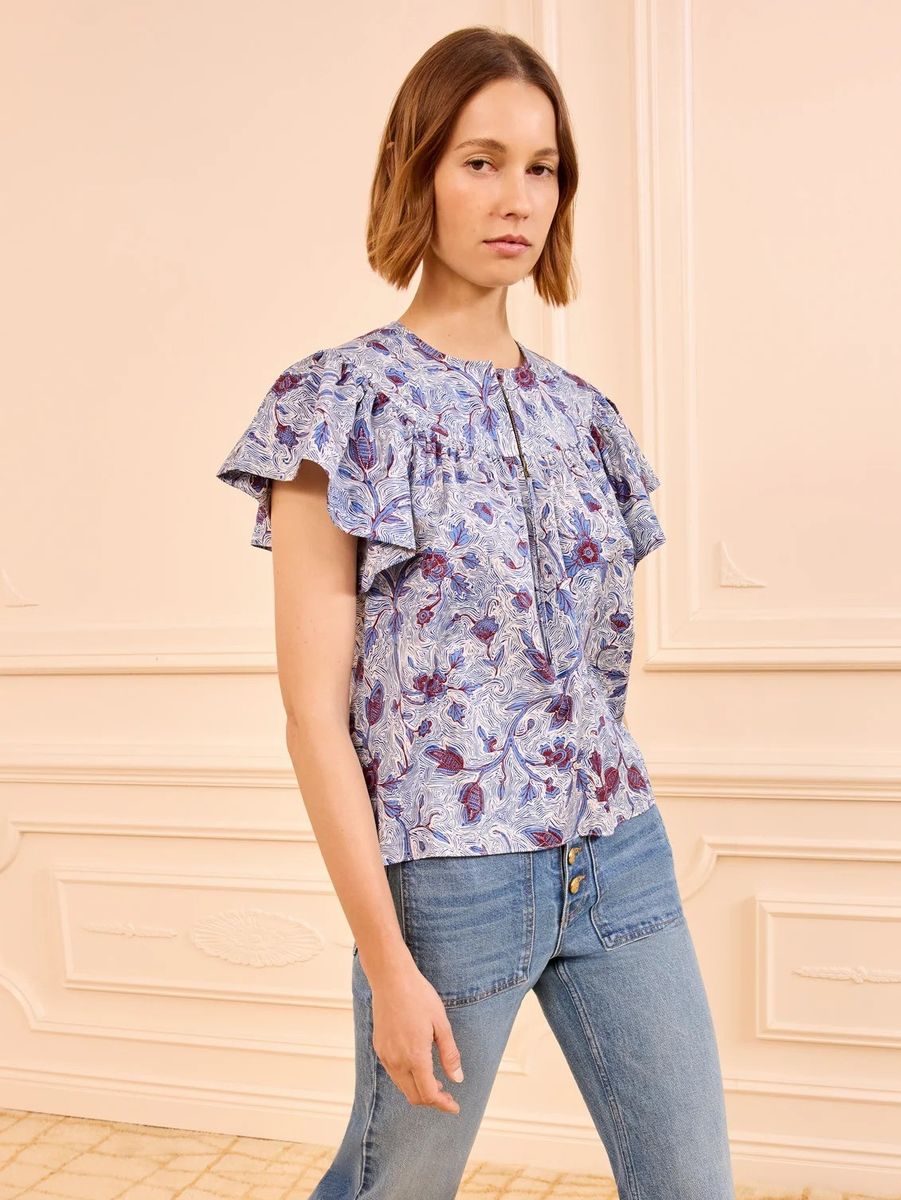 Ulla Johnson Perline SS Cotton Blouse