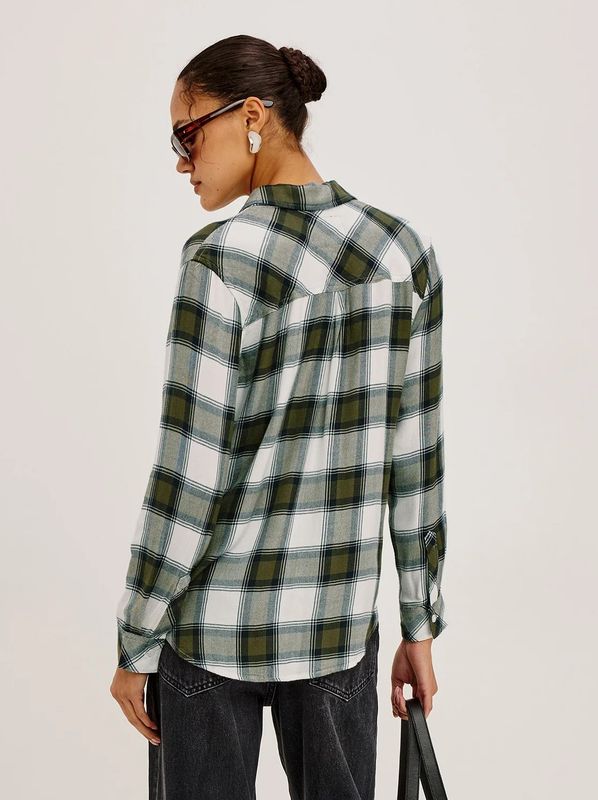 Rails Hunter Shirt Olive Ivory