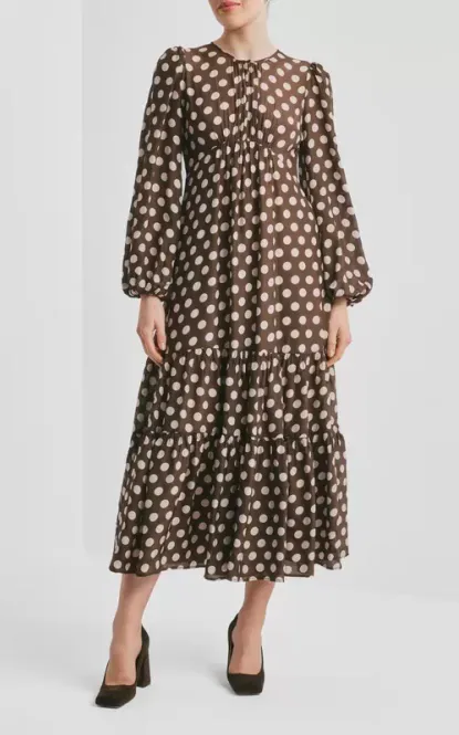 Hovedbilde By TiMo Striped Organza Midi ...