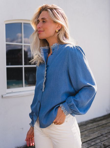 Hovedbilde RAUS Pernilla Shirt Mid Blue ...
