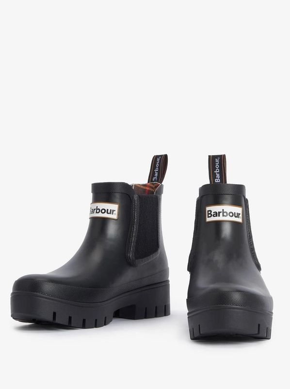 Barbour Halton Chelsea Welly Black