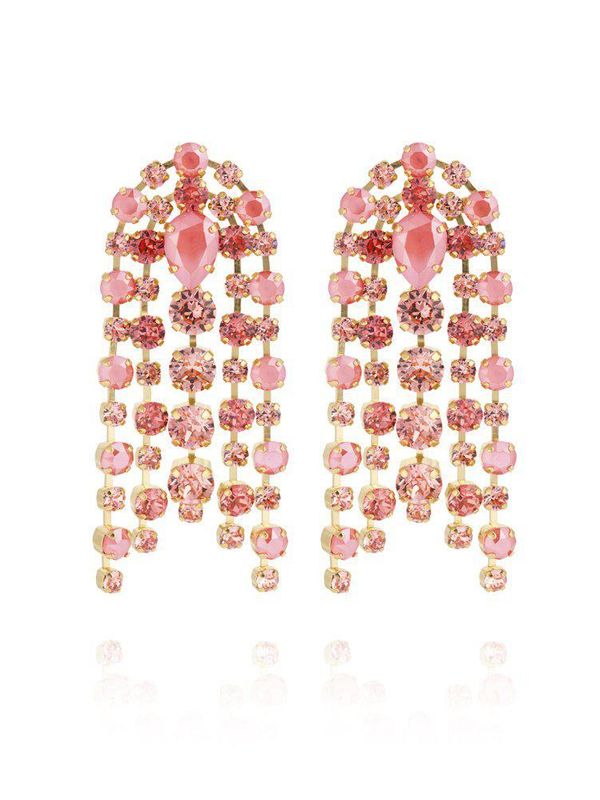 Caroline Svedbom Cirelle Earrings Light Coral Combo