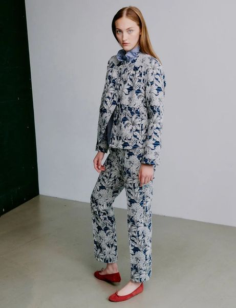 Hovedbilde APOF Rose Jacket Blue Palm ...