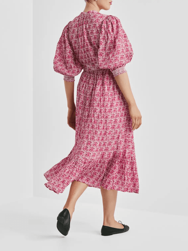 By Timo Twisted Midi Dress Wildflowers