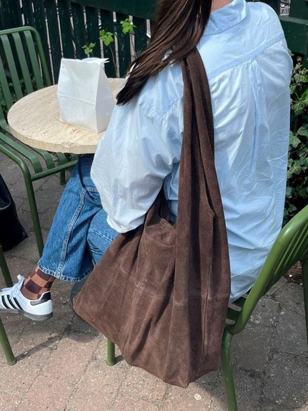 Beck Söndergaard Suede Dalliea Bag Hot Fudge Brown